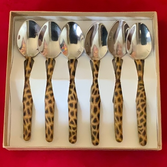 Giraffe Handle Coffee Spoons - Picture 1 of 2